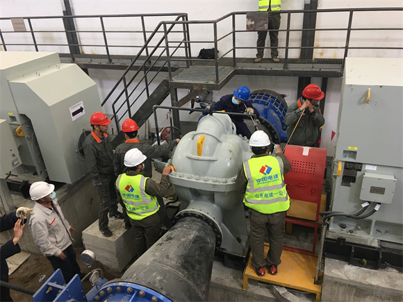 净水川能源公司新建二期开式冷却水系统试运一次成功.jpg